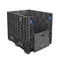 Orbis GP4048-39 Folding Bulk Shipping Container, 48 x 40 x 39, 2000 lb Capacity GP4048-39BLACK